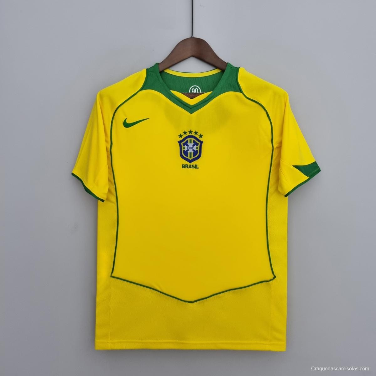 Retro 2004/06 Brazil Soccer Jersey