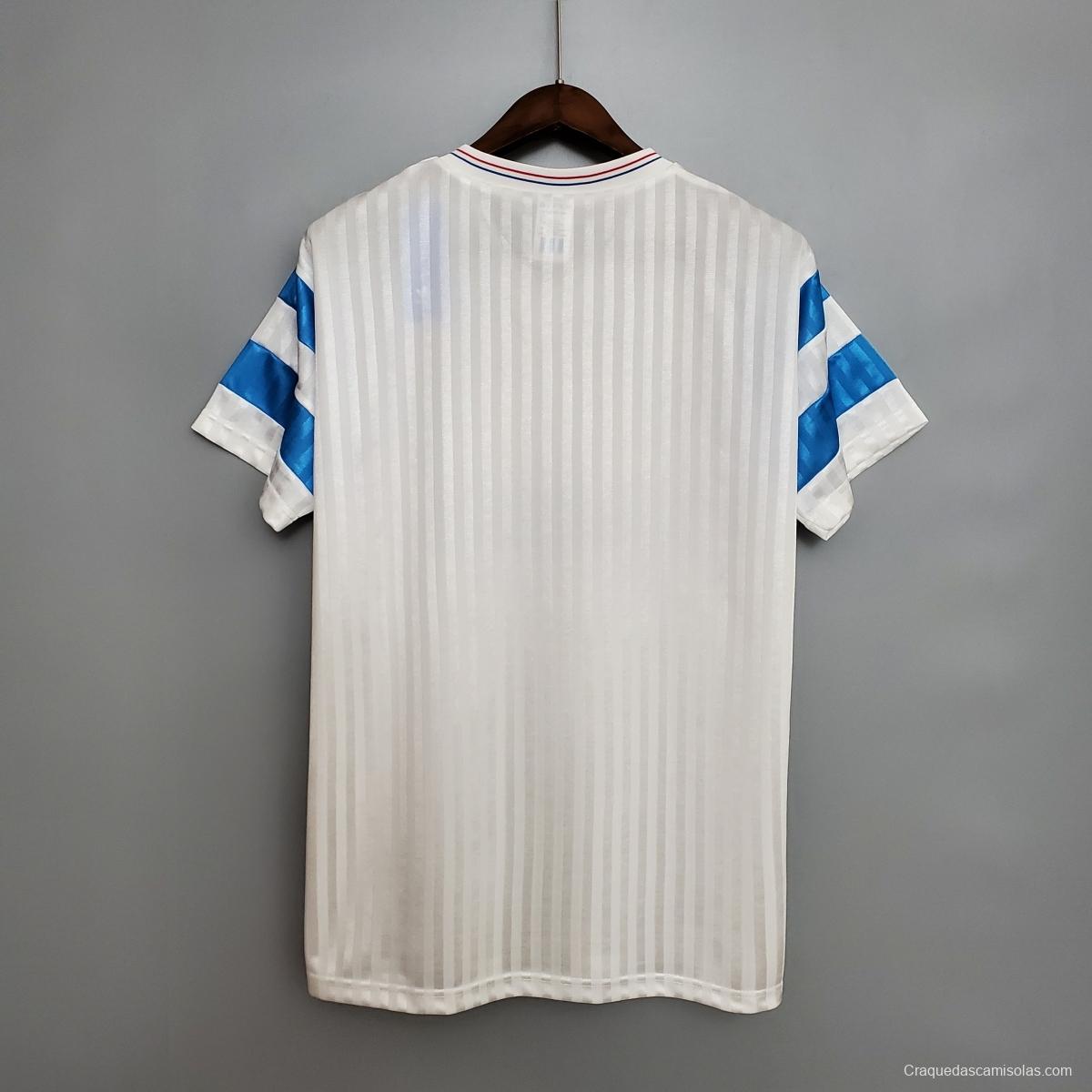 Retro Marseille 1990 home Soccer Jersey