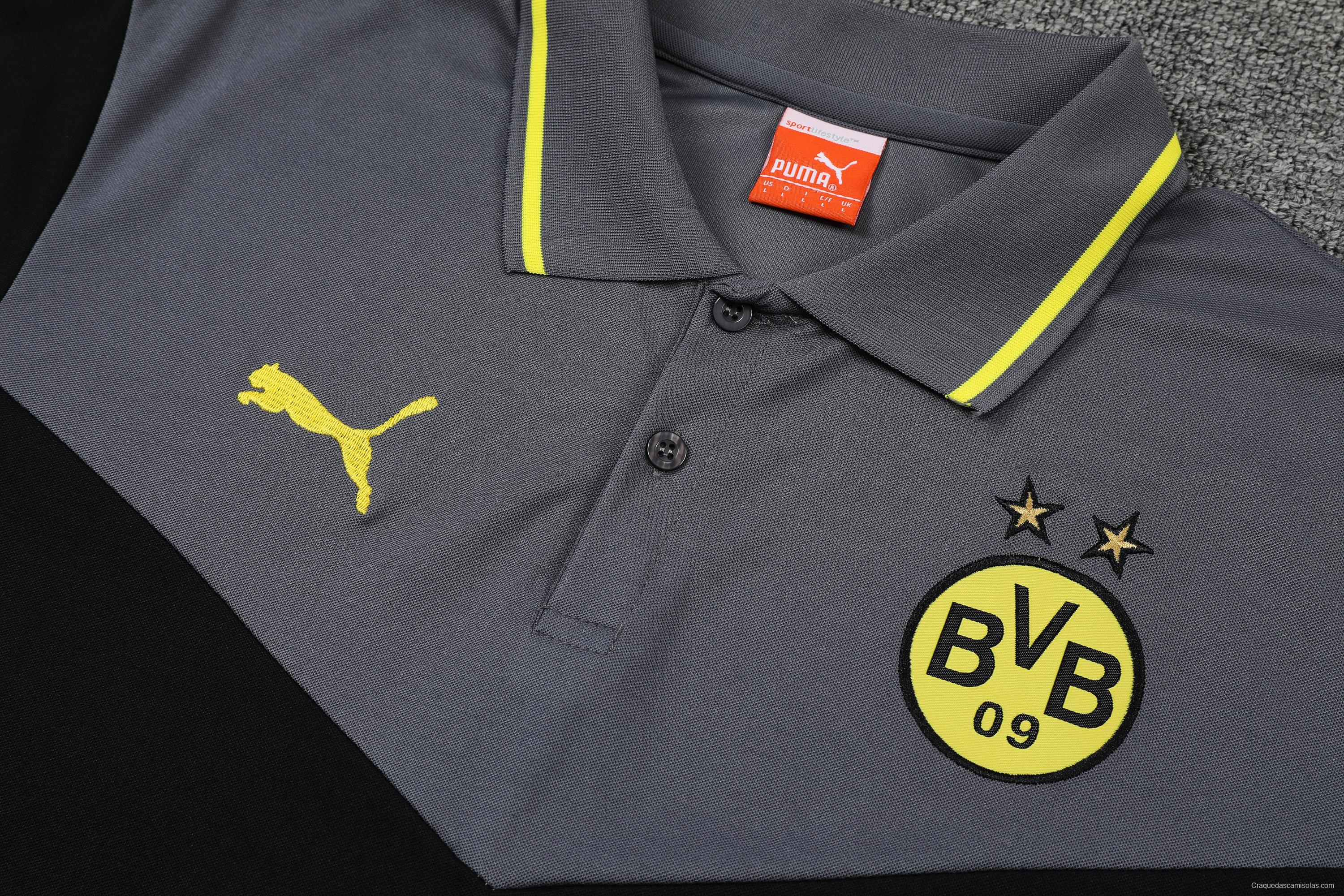 Borussia Dortmund POLO kit Grey Black (not supported to be sold separately)