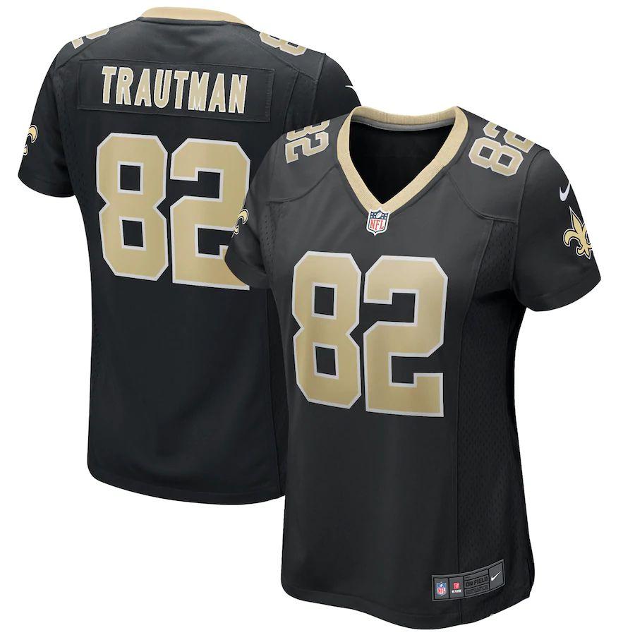 Women's Adam Trautman Black Player Limited Team Jersey