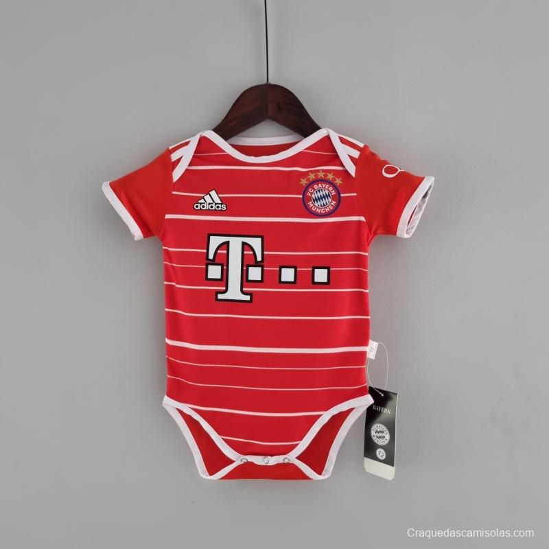 22/23 Bayern Munich Home Baby KM#0027 9-12 Soccer Jersey