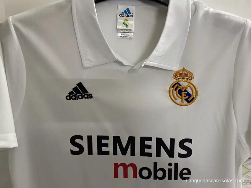 Retro 02/03 Real Madrid Home Century Jersey