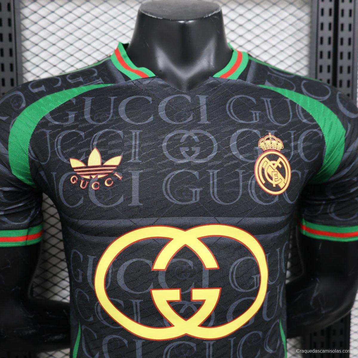 Player Version 24/25 Real Madrid x GUCCI Black Special Jersey